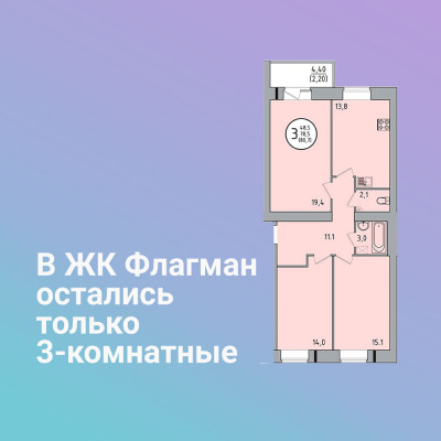 Все 1 и 2 -комнатные квартиры  – проданы