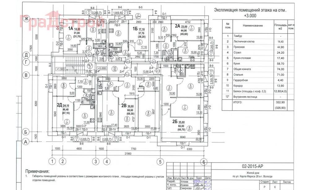 Plans Жилой дом по ул. Карла Маркса, д. 28