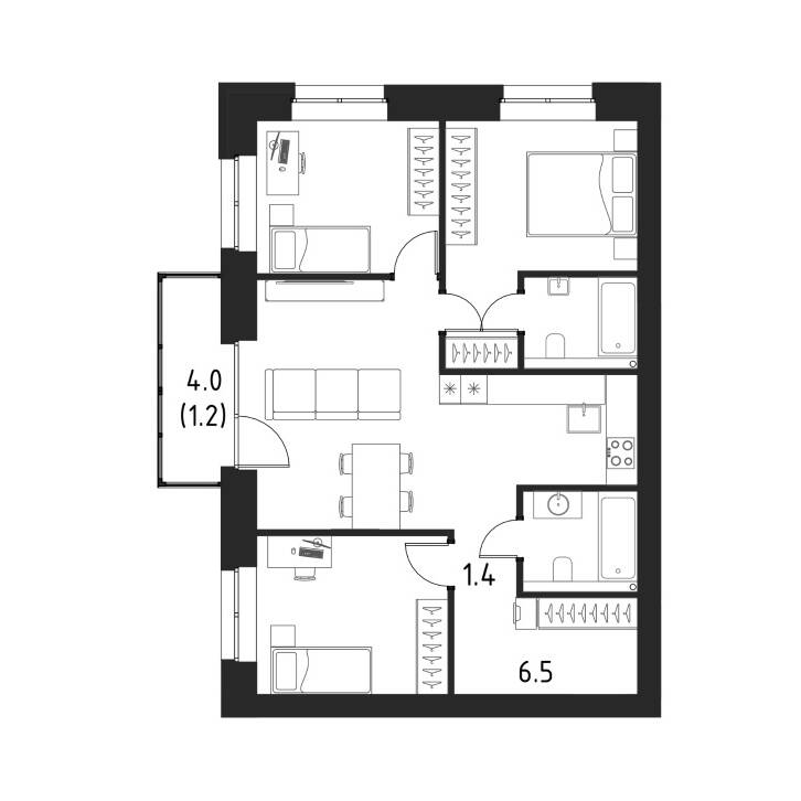 Plans ЖК «Бёрч»