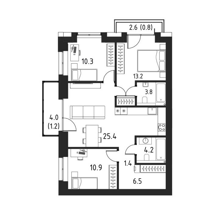 Plans ЖК «Бёрч»