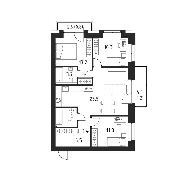 Plans ЖК «Бёрч»