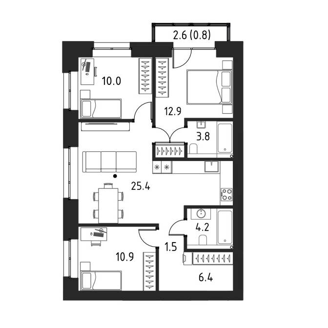 Plans ЖК «Бёрч»