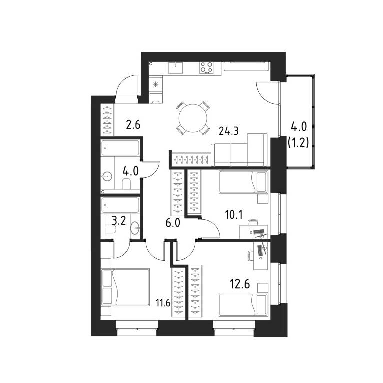 Plans ЖК «Бёрч»