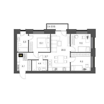 Plans ЖК «В-Сити»