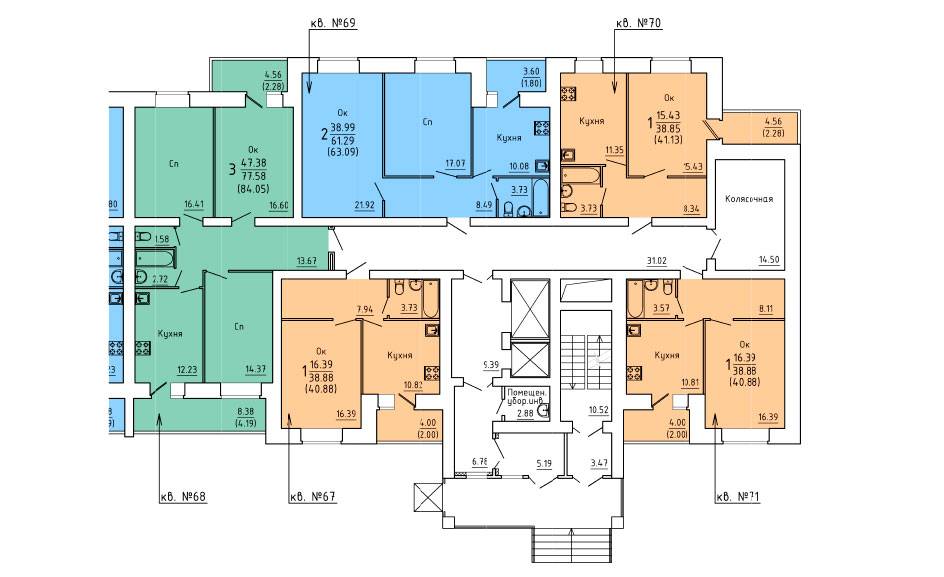 Plans Жилой дом по ул. Гагарина, 25