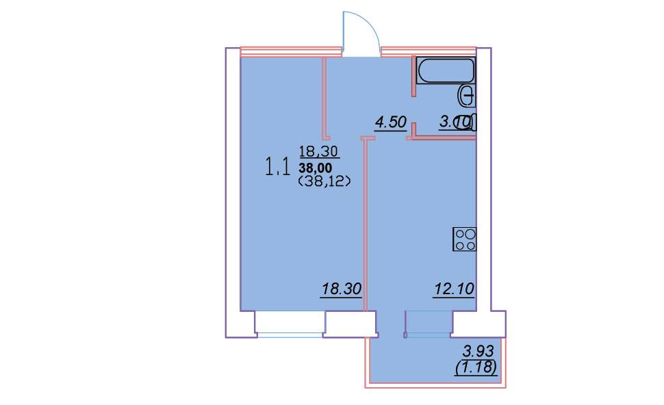 Plans Микрорайон «Бригантина». Дом №1