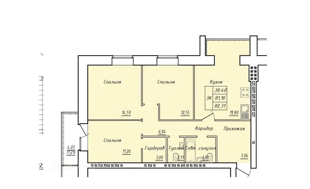 Plans ЖК Февральский переулок, 4