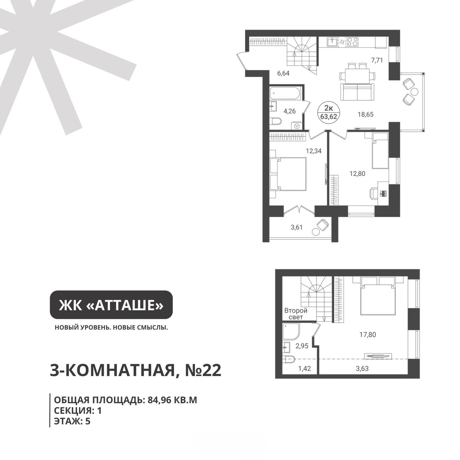 Plans ЖК «Атташе»