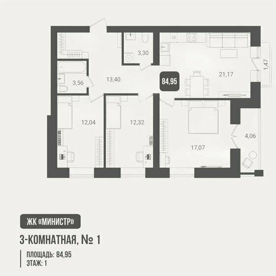 Plans ЖК «Министр»