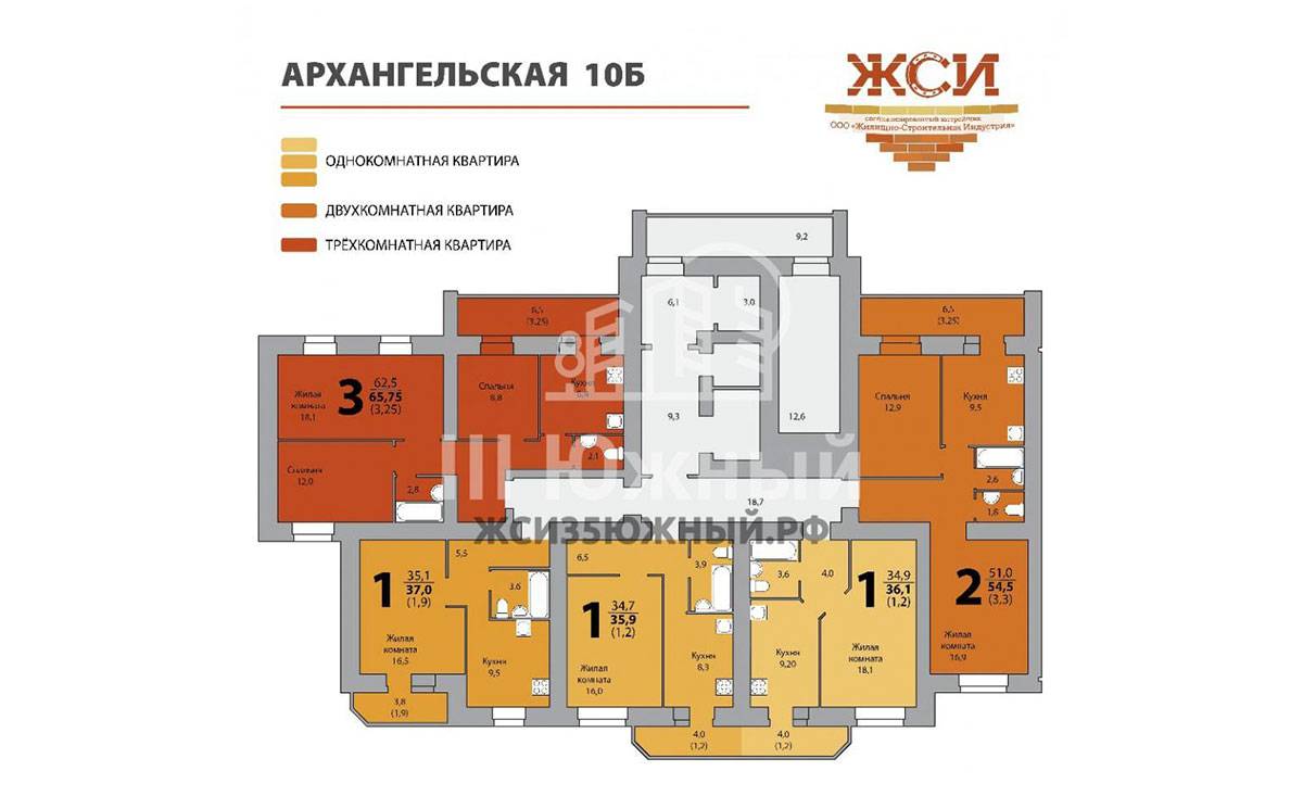 Plans ЖК по ул.Архангельская, д.10Б