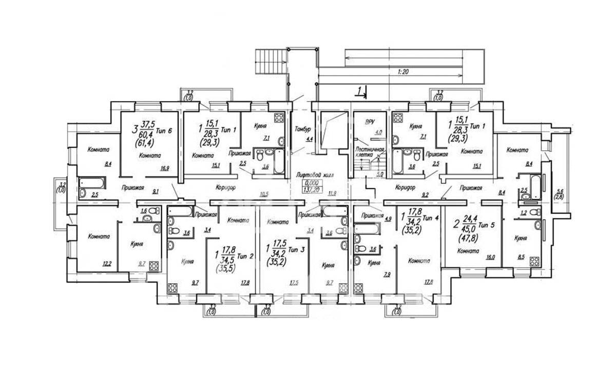 Plans ЖК «Южный 3», дом 19