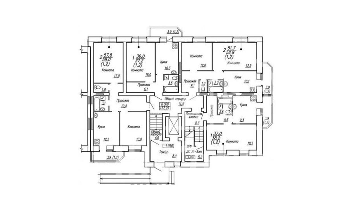 Plans ЖК Южный-3, 14 (Ломоносова, 3 к1)