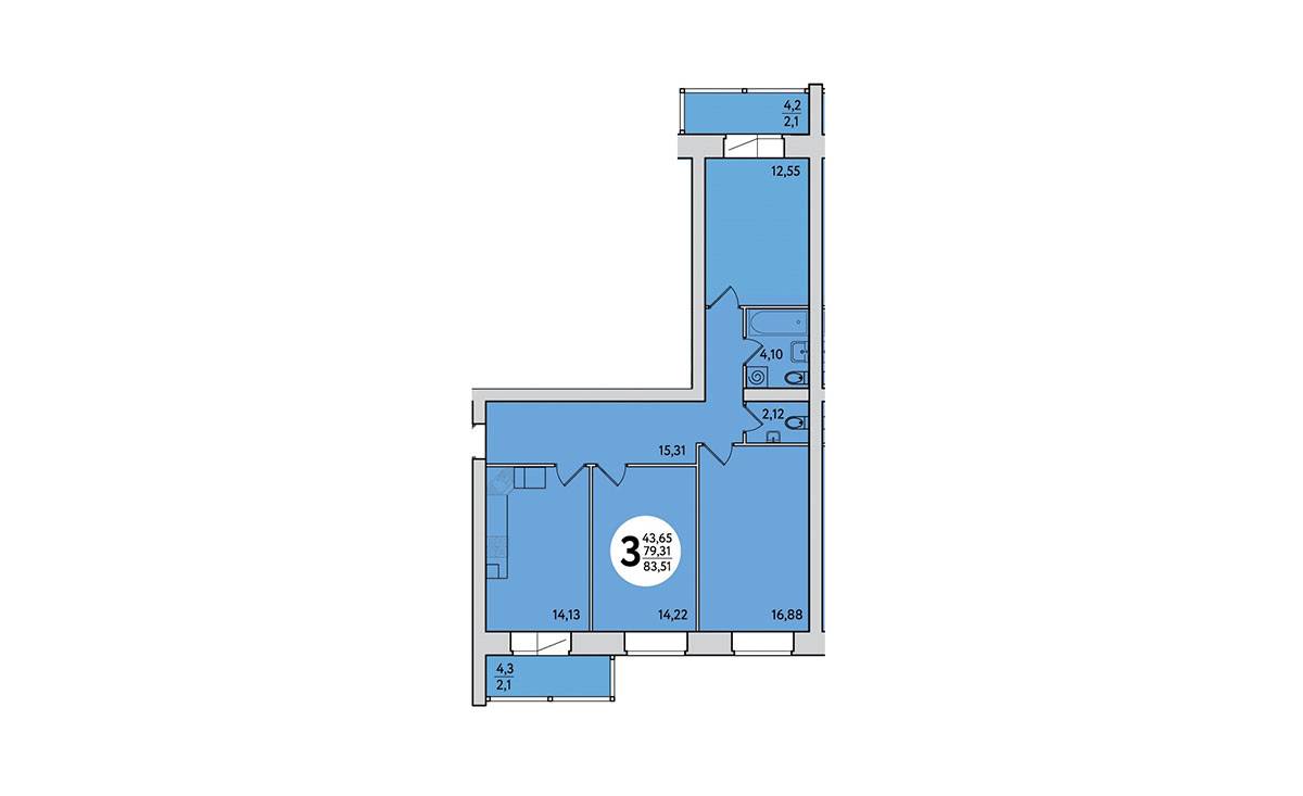 Plans ЖК по переулку Долгий, 6