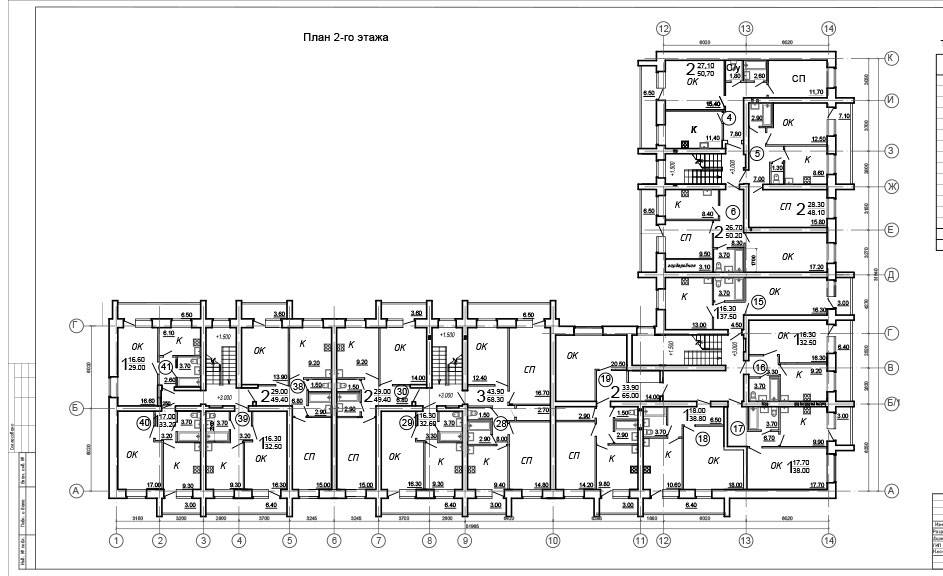 Plans Жилой комплекс «Южный». Дом №3
