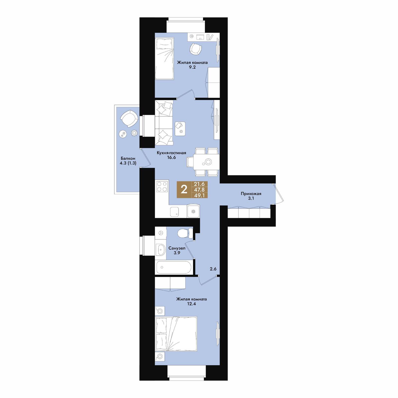 Plans ЖК «Графит 2»