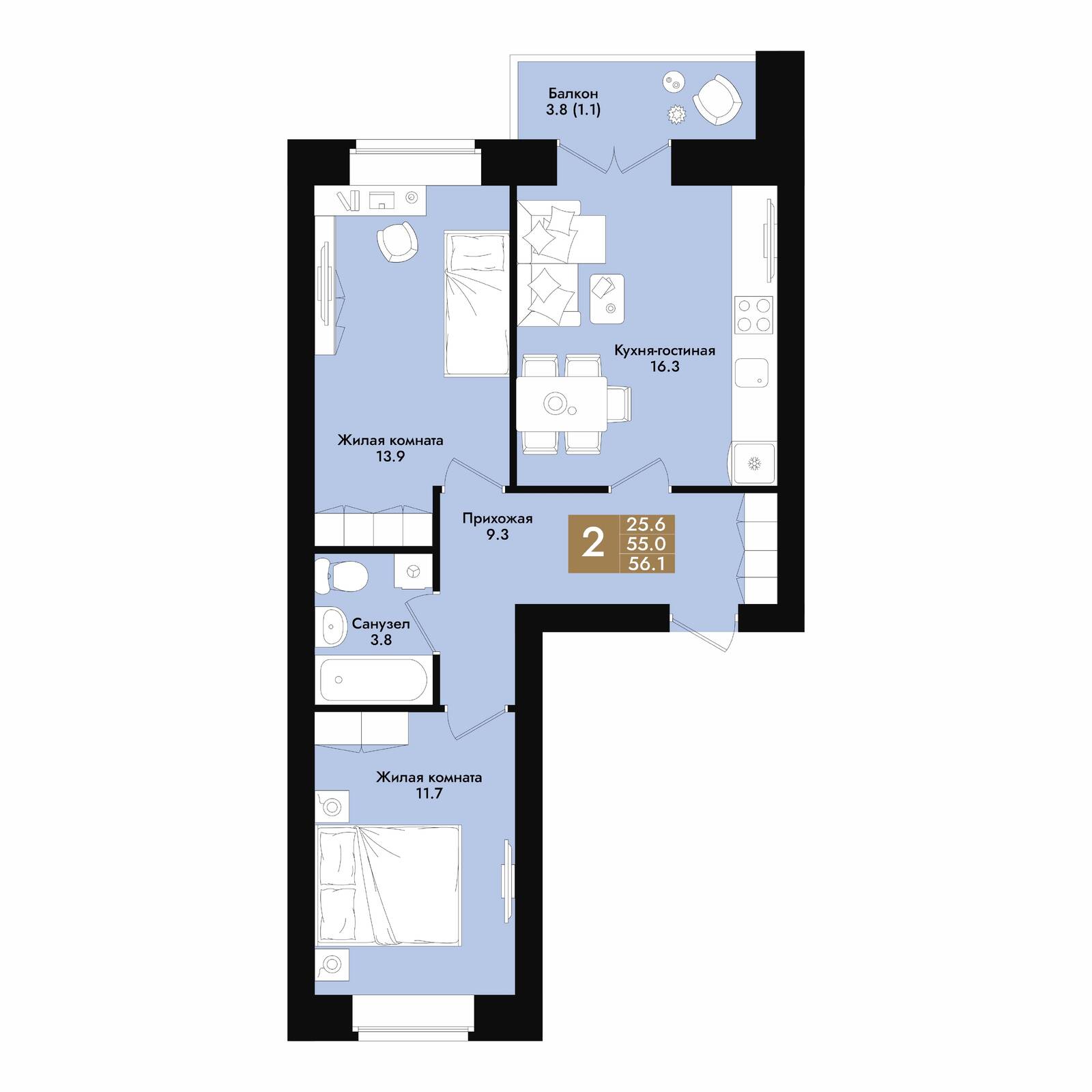 Plans ЖК «Графит 2»
