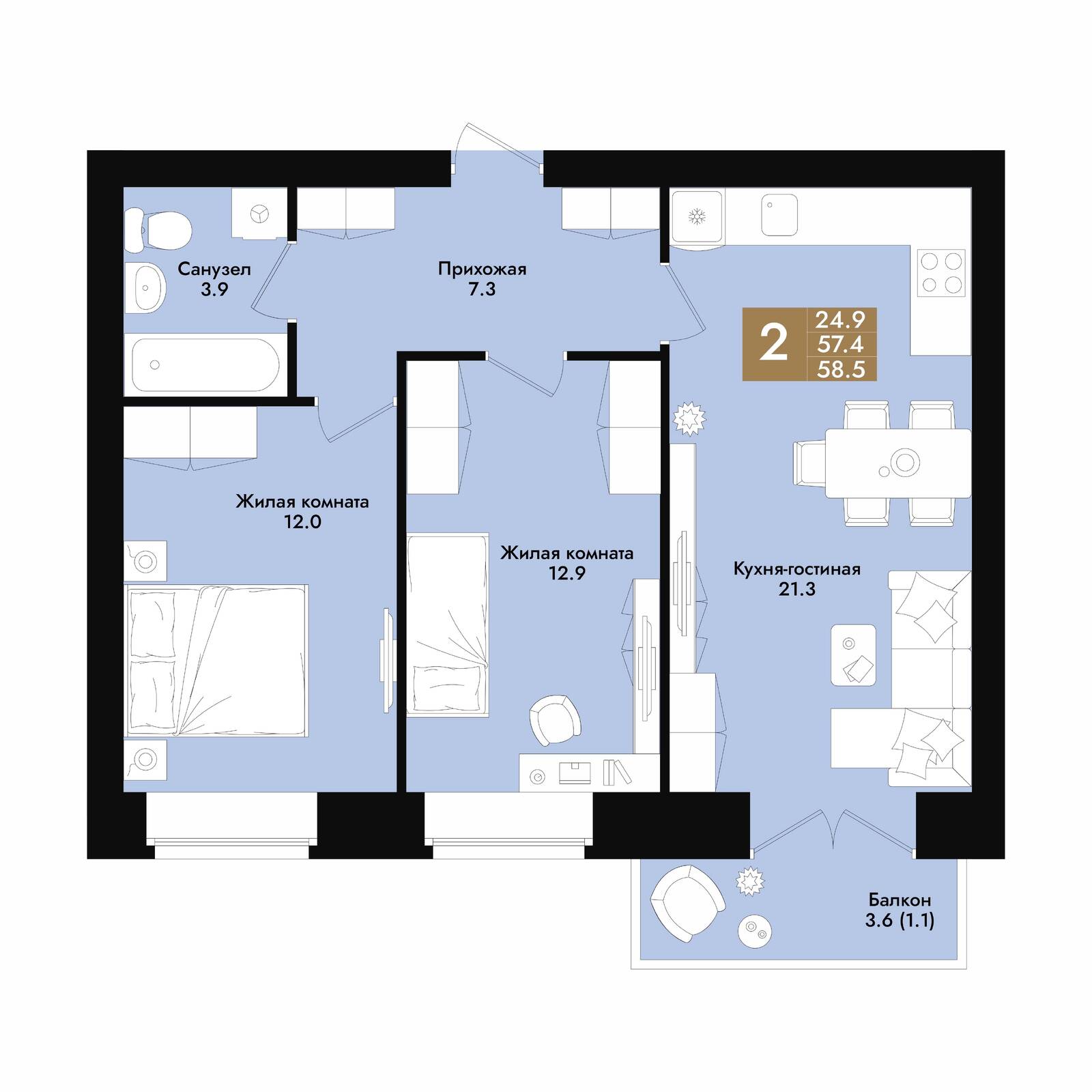 Plans ЖК «Графит 2»