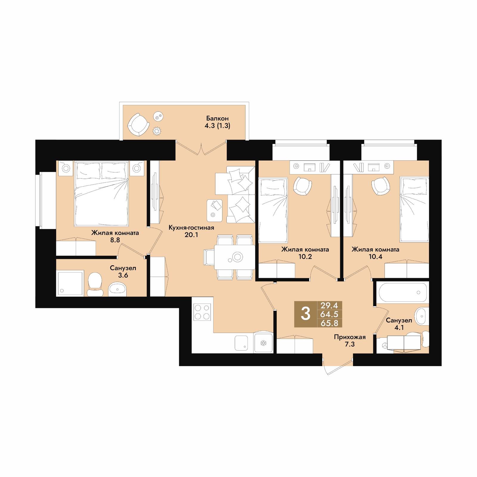 Plans ЖК «Графит 2»