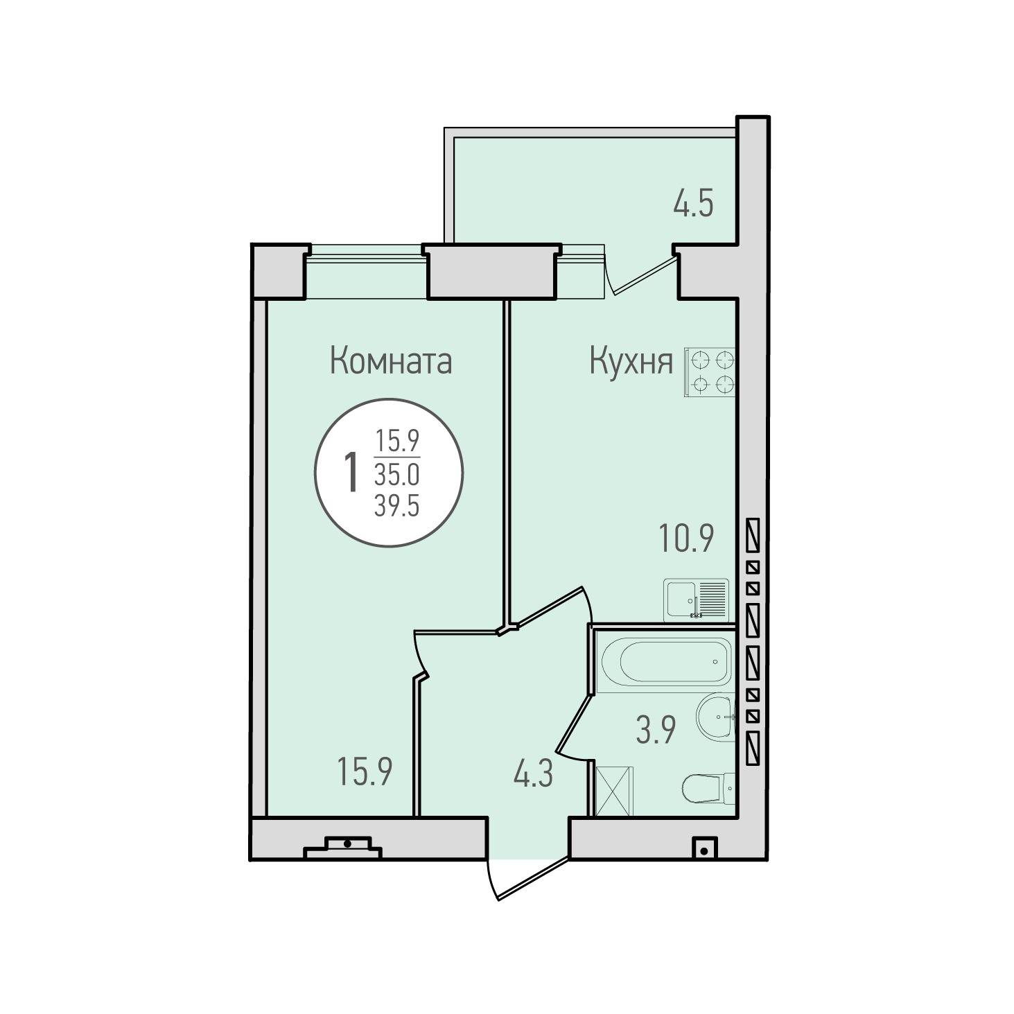 Plans ЖК Флагман, дом 7