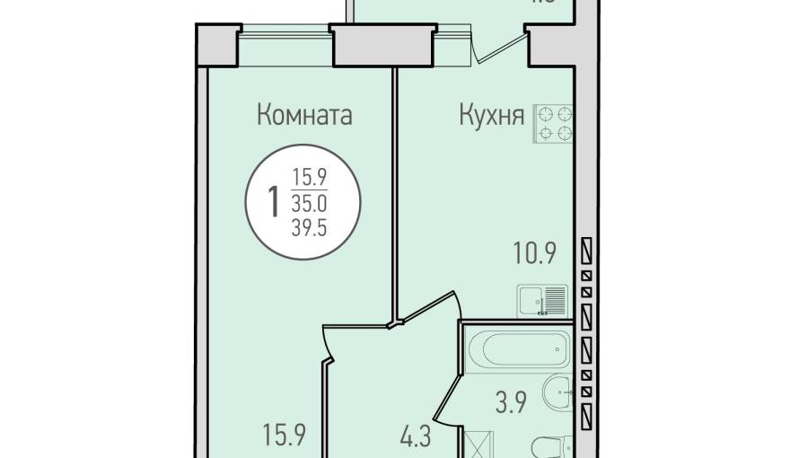 Планировка ЖК Флагман, дом 7
