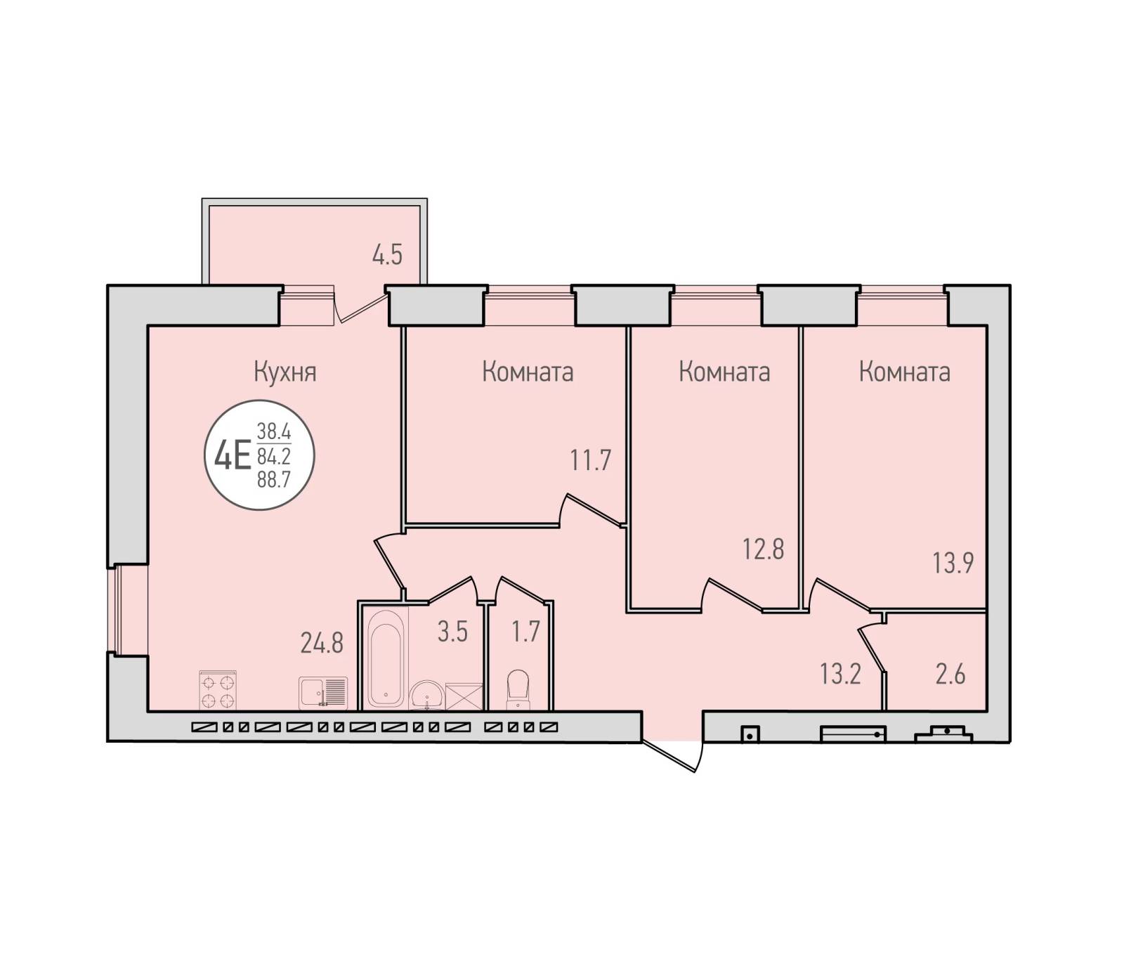 Plans ЖК Флагман, дом 7