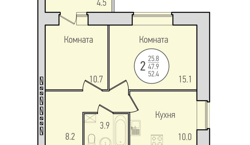 Планировка ЖК Флагман, дом 7