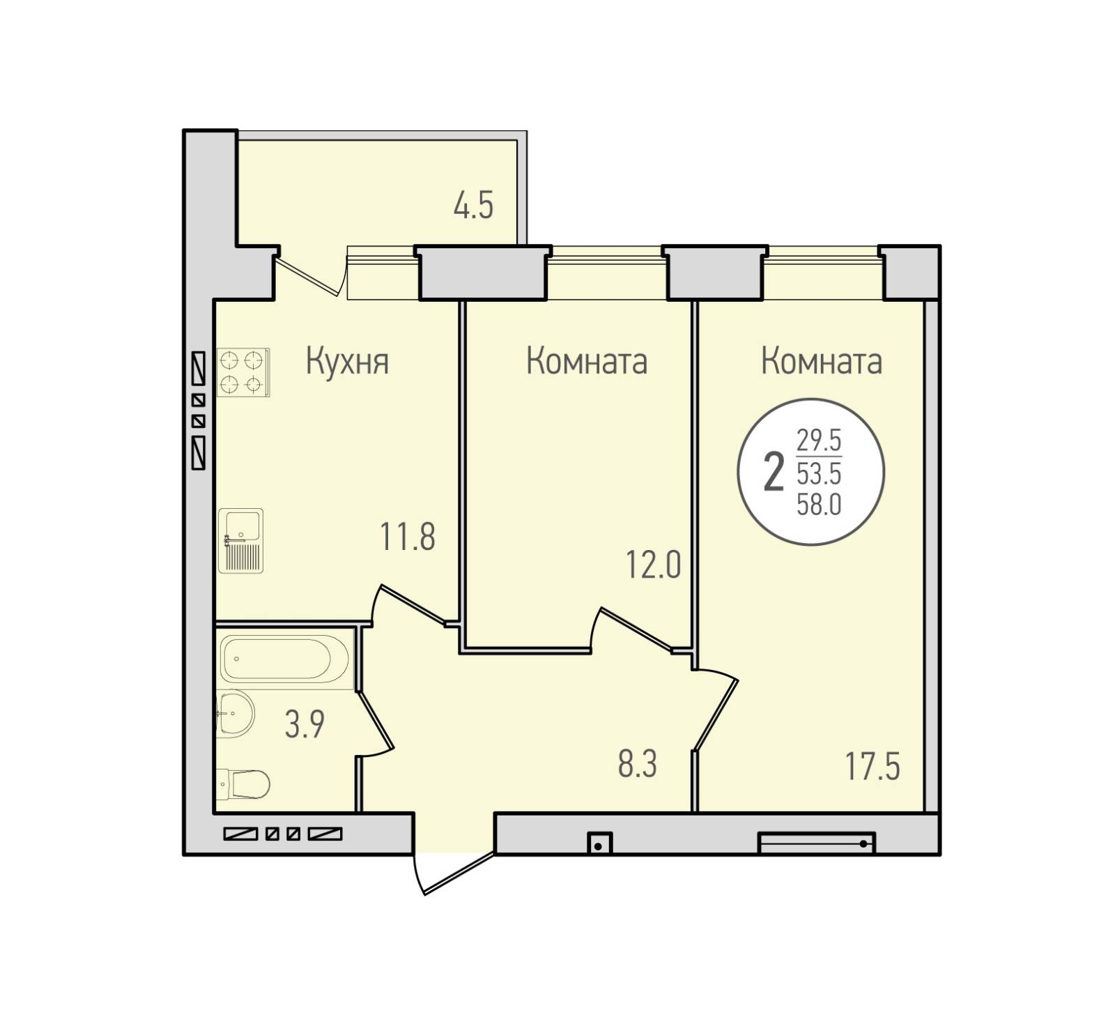 Plans ЖК Флагман, дом 7