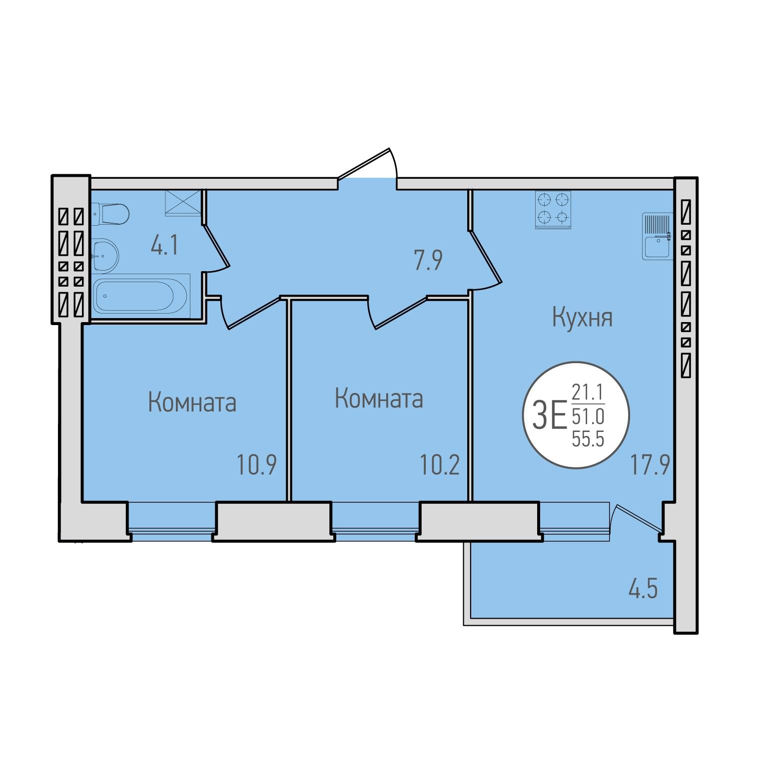 Plans ЖК Флагман, дом 7